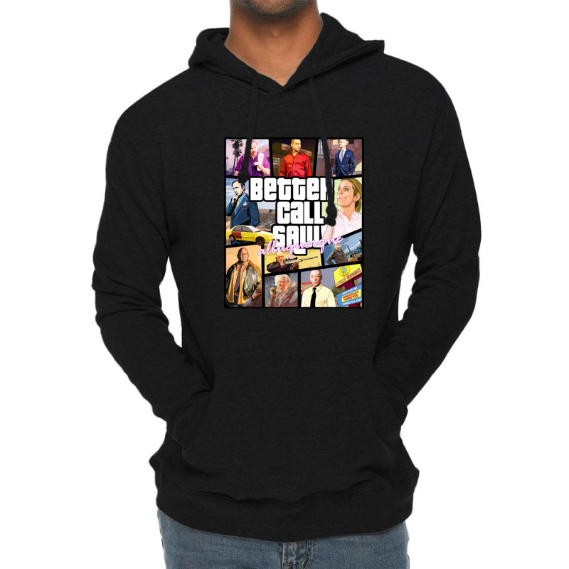 Better Call Saul Albuquerque Gta Art 1 Lightweight Hoodie by TresaHollen | Artistshot