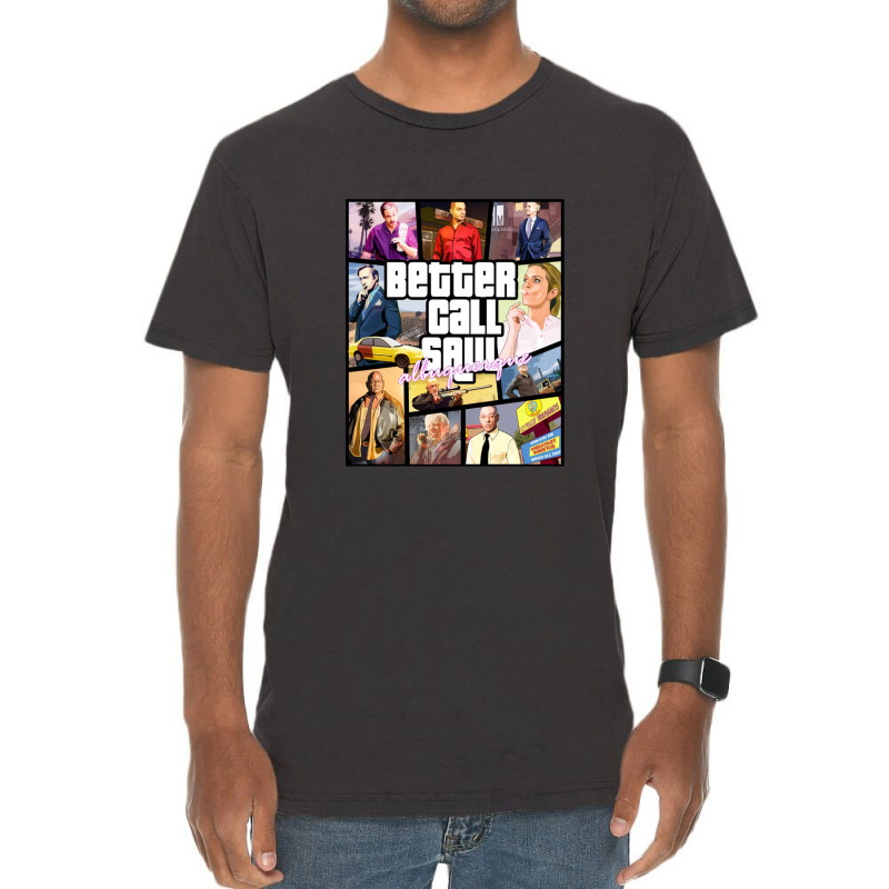 Better Call Saul Albuquerque Gta Art 1 Vintage T-Shirt by TresaHollen | Artistshot