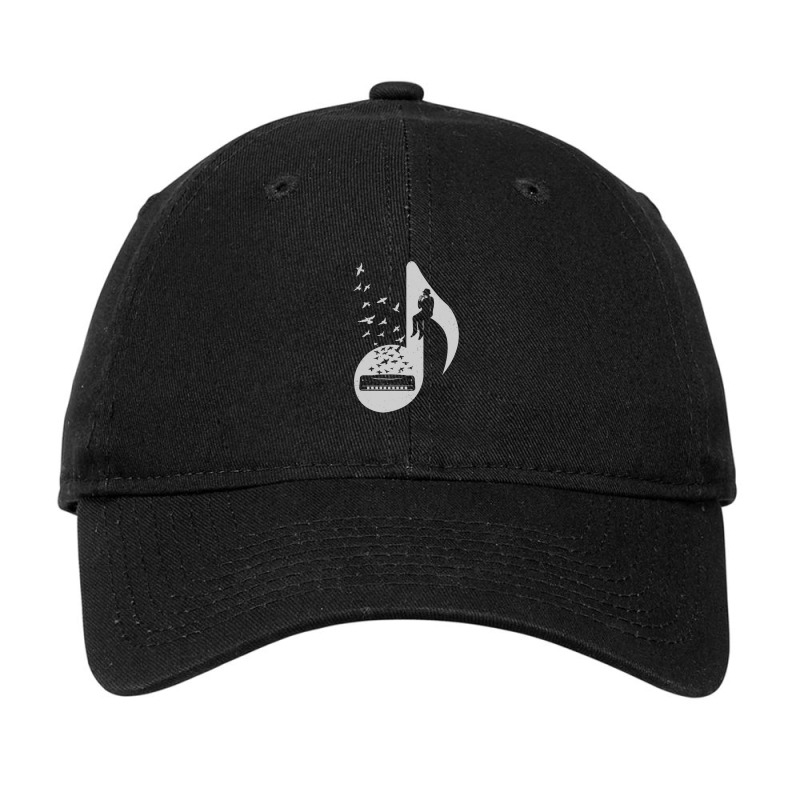 Musical Note - Harmonica Adjustable Cap by JasonPaxton | Artistshot