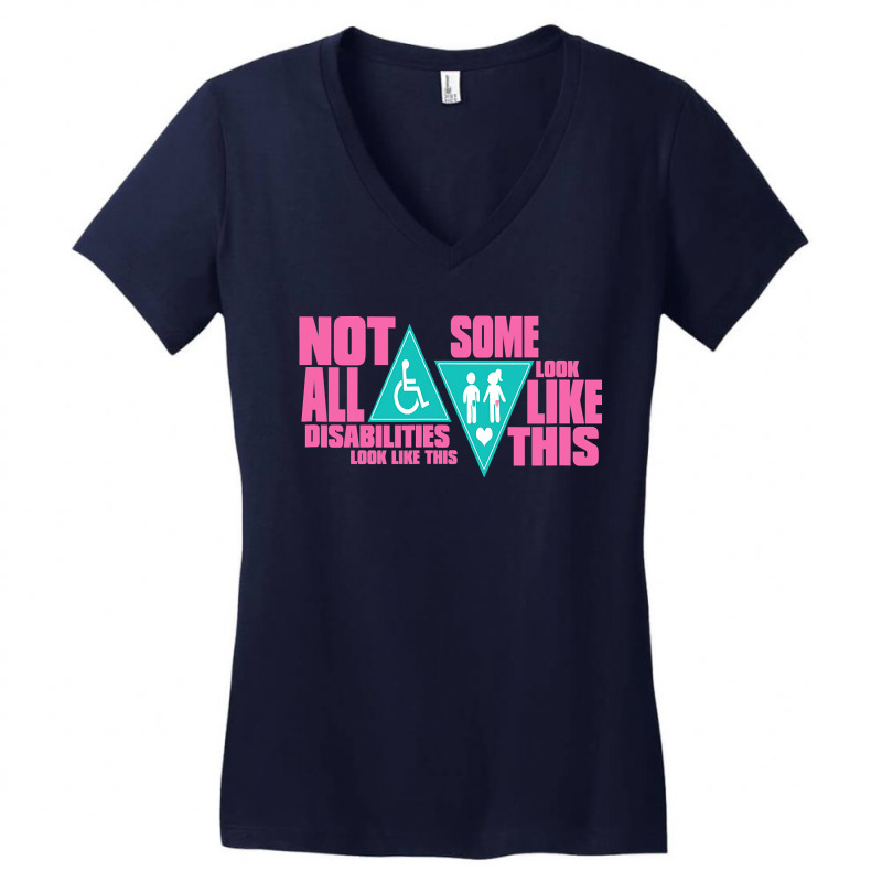 Disability Doesn T Look Like This  Colostomy Awereness Women's V-Neck T-Shirt by JamesArtists | Artistshot