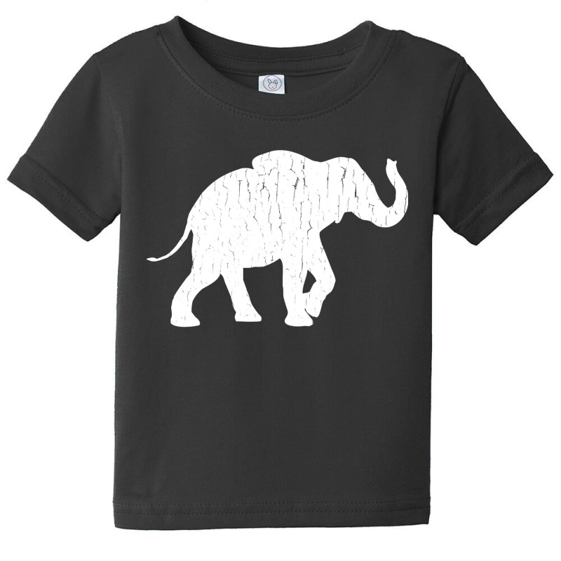 Distressed Elephant Silhouette Baby Tee by JamesArtists | Artistshot