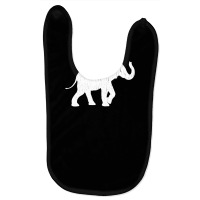 Distressed Elephant Silhouette Baby Bibs | Artistshot