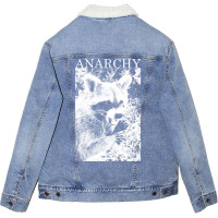 Anarchy Raccoon Unisex Sherpa-lined Denim Jacket | Artistshot