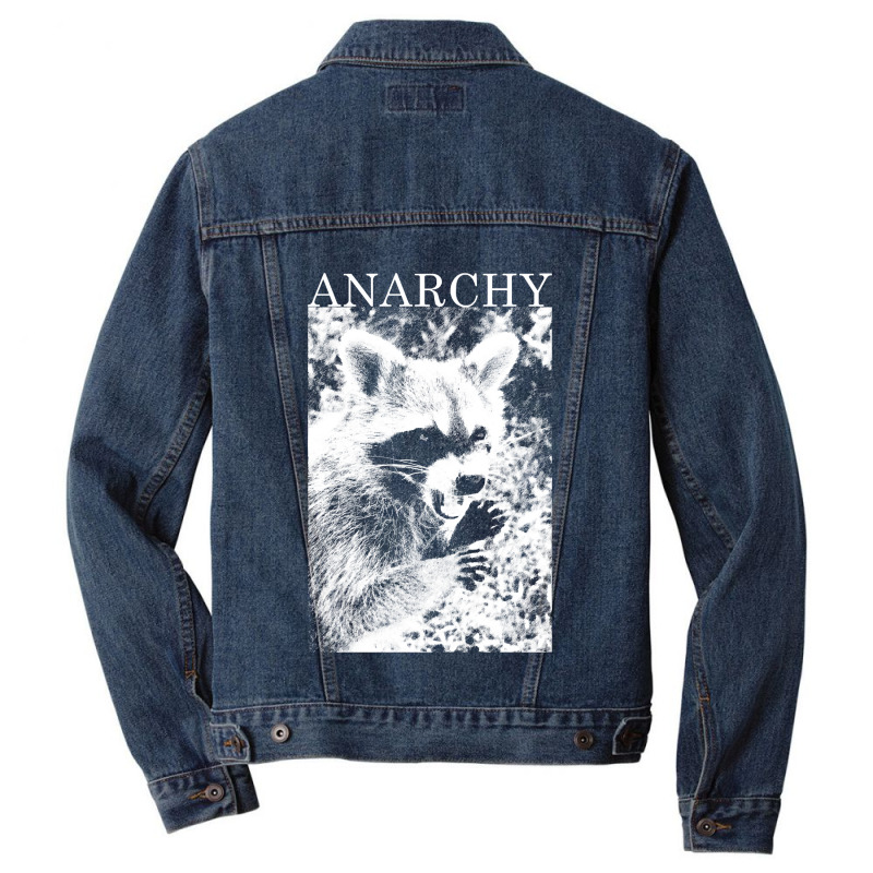 Anarchy Raccoon Men Denim Jacket by MeganArtist | Artistshot