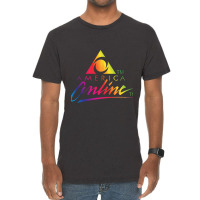 Aol Aesthetic Rainbow Vintage T-shirt | Artistshot