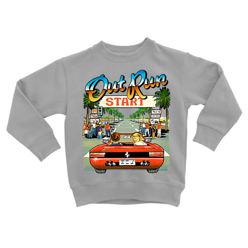 Arcade Out Run Video Game T Shirt Toddler Sweatshirt | Artistshot