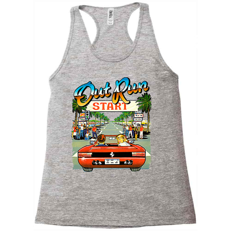 Arcade Out Run Video Game T Shirt Racerback Tank by MeganArtist | Artistshot