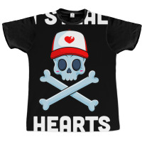 I Steal Hearts Valentines Day Pirate Boys Valentine Boy Graphic T-shirt | Artistshot