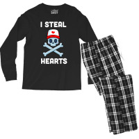 I Steal Hearts Valentines Day Pirate Boys Valentine Boy Men's Long Sleeve Pajama Set | Artistshot