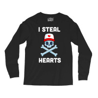 I Steal Hearts Valentines Day Pirate Boys Valentine Boy Long Sleeve Shirts | Artistshot