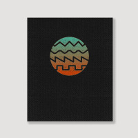 Synthesizer Fan Waveform Portrait Canvas Print | Artistshot