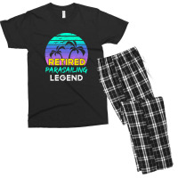 Retired Parasailing Legend Retirement Retro 80's Sunset Men's T-shirt Pajama Set | Artistshot