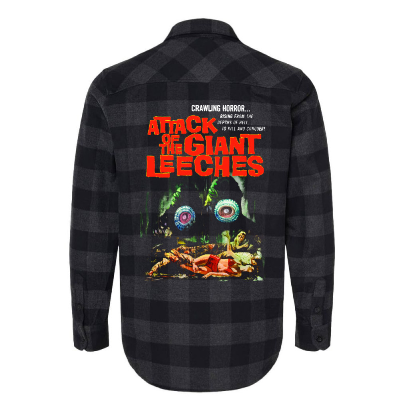 Attack Of The Giant Leeches Poster Flannel Shirt | Artistshot