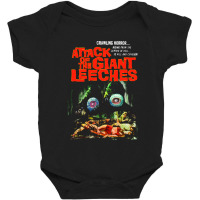 Attack Of The Giant Leeches Poster Baby Bodysuit | Artistshot