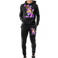 70s 80s Party Cat Psychedelic Colorful Retro Trippy Cat Classic  (1) Hoodie & Jogger Set | Artistshot