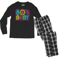 80s Baby  Vintage Retro Fashion Costume  Classic  (1) Men's Long Sleeve Pajama Set | Artistshot