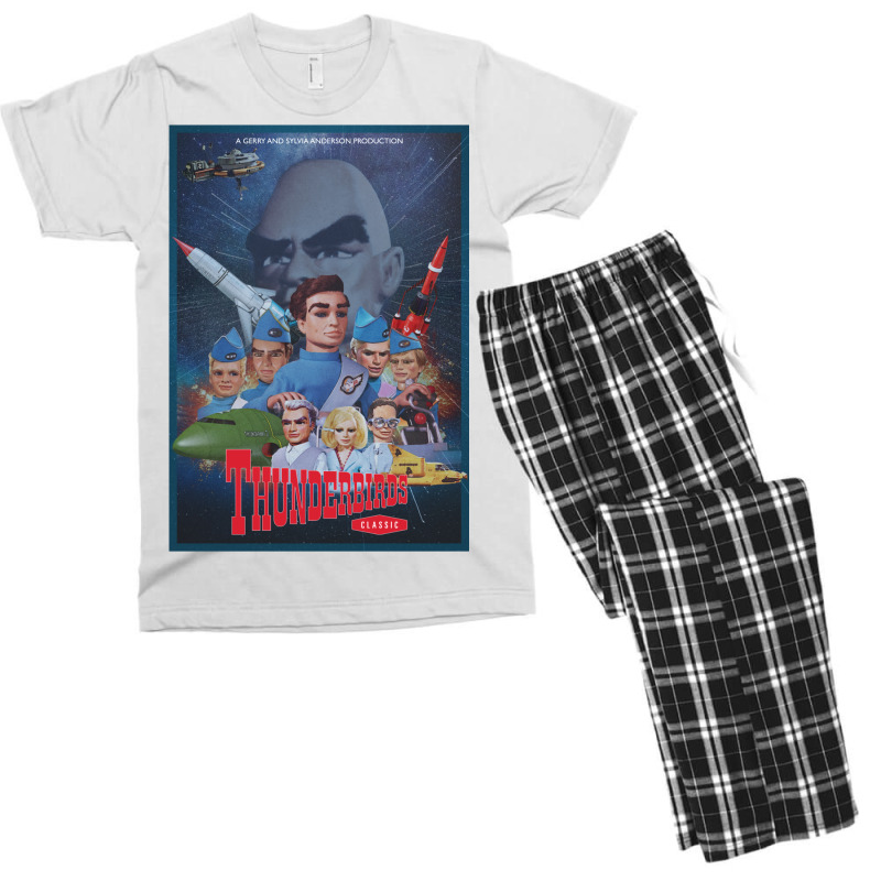 Thunderbirds Classic Vintage Retro Poster Men's T-shirt Pajama Set | Artistshot