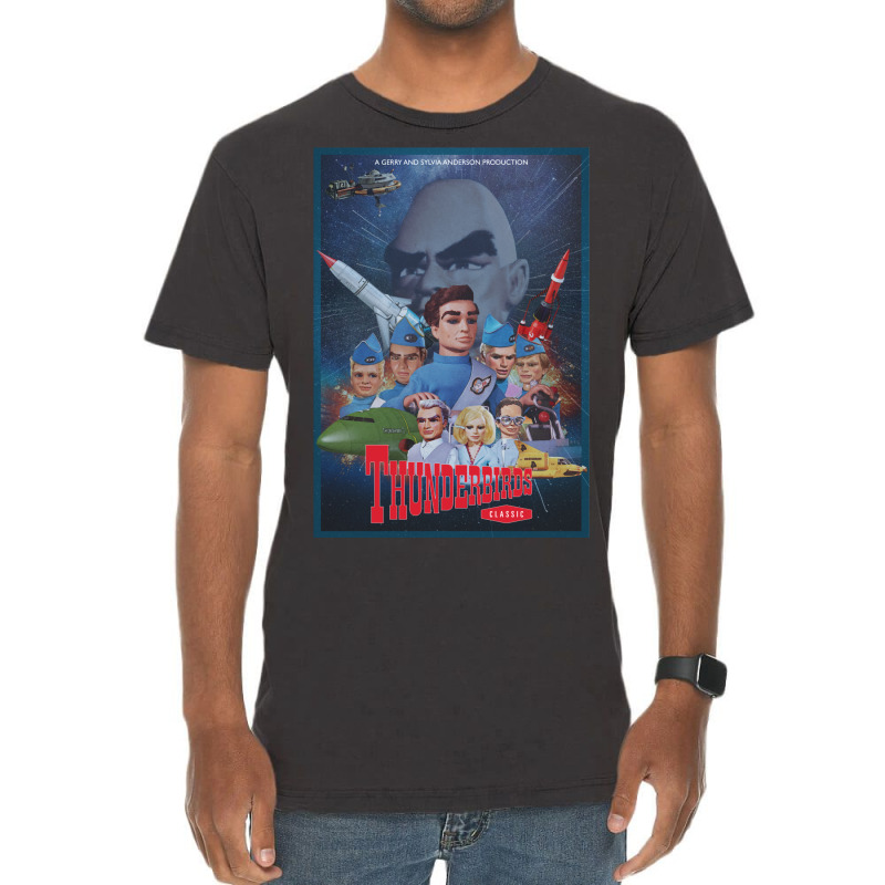 Thunderbirds Classic Vintage Retro Poster Vintage T-shirt | Artistshot