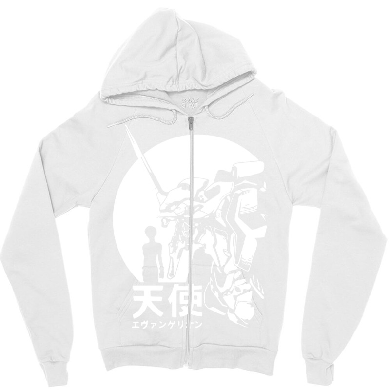 Neon Genesis Evangelion Retro Vintage Zipper Hoodie | Artistshot