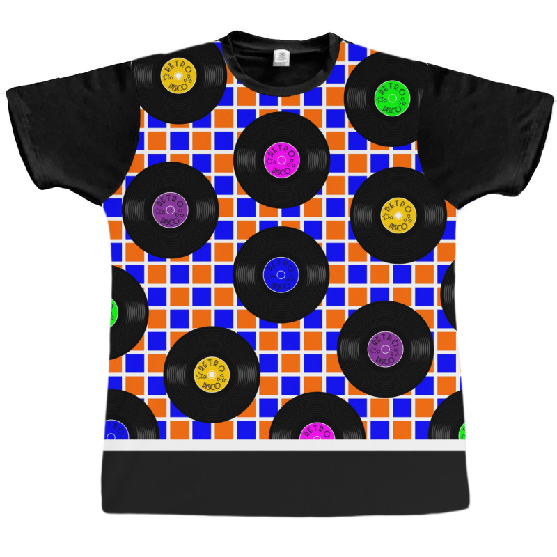 80s Retro Vinyl Records Chiffon Top Copy Copy (1) Graphic T-shirt by vonnezramzele | Artistshot