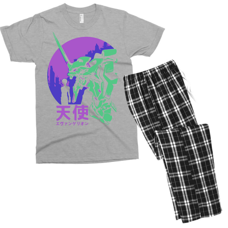 Neon Genesis Evangelion Retro Vintage 1 Men's T-shirt Pajama Set | Artistshot