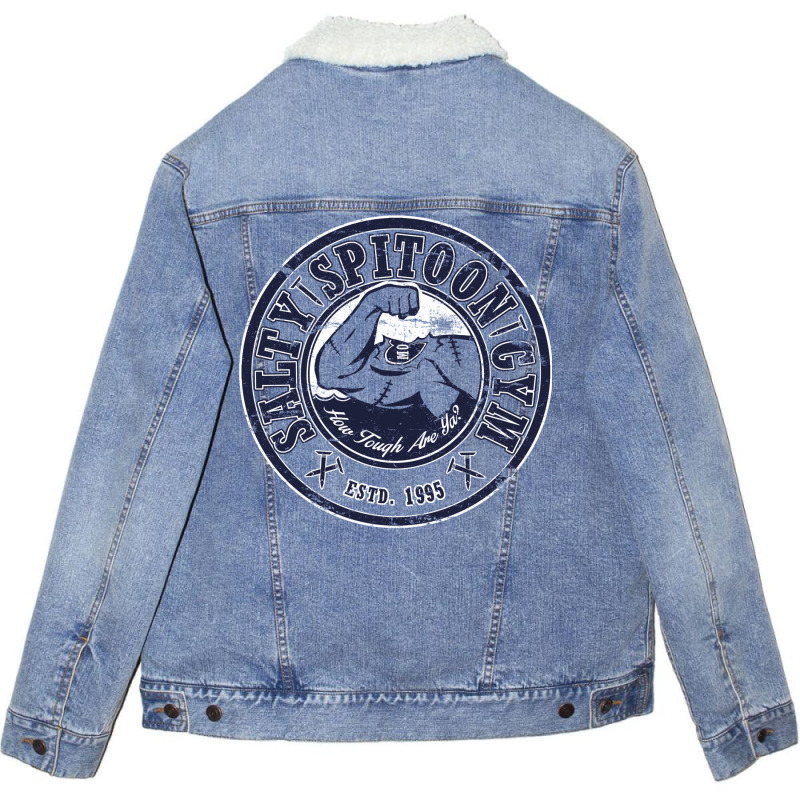 Salty Spittoon Gym Unisex Sherpa-lined Denim Jacket | Artistshot