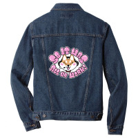 Doggo Working  Tongue Out 1 Men Denim Jacket | Artistshot