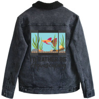 Hot Trend Aquascaping Aquarium Aquascaper Fish Tank-p7myy Unisex Sherpa-lined Denim Jacket | Artistshot