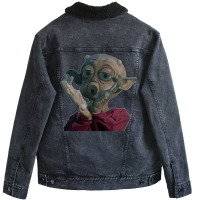 Baby Mac And Me Whistles For Family, Magical Realism Digital Painting, Unisex Sherpa-lined Denim Jacket | Artistshot