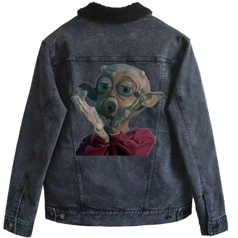 Baby Mac And Me Whistles For Family, Magical Realism Digital Painting, Unisex Sherpa-Lined Denim Jacket by botitefinos | Artistshot