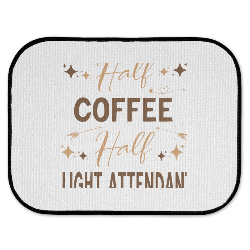 Gift For Flight Attendant Love Coffee Rear Car Mat | Artistshot