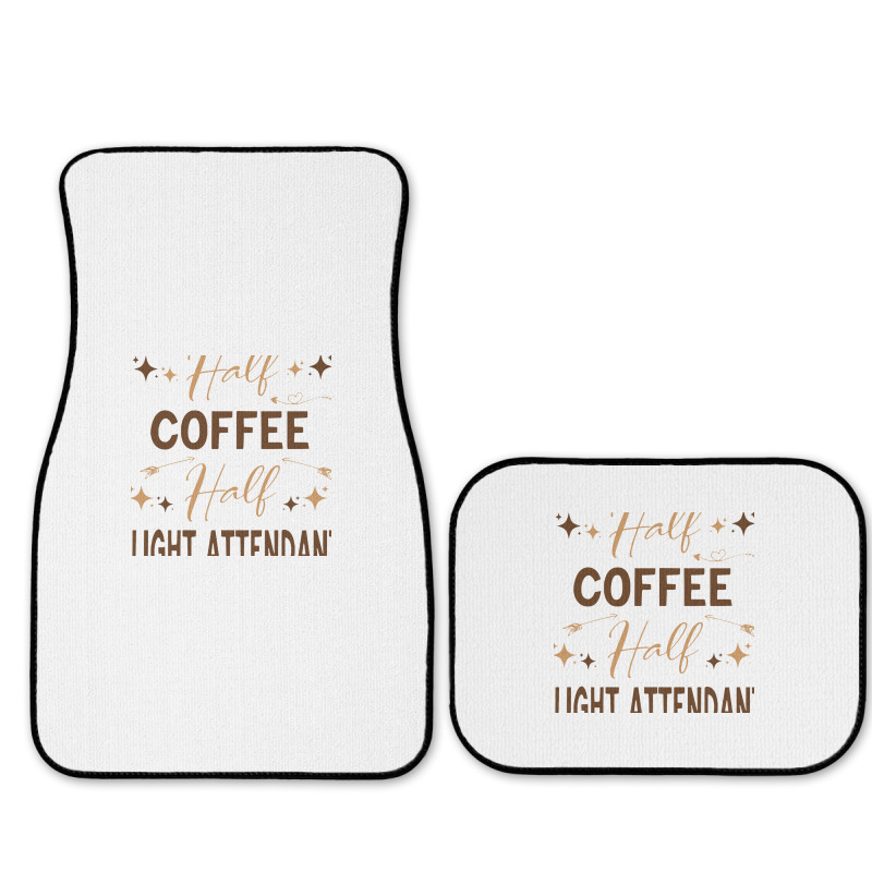 Gift For Flight Attendant Love Coffee Full Set Car Mats | Artistshot