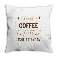 Gift For Flight Attendant Love Coffee Throw Pillow | Artistshot