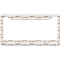 Gift For Flight Attendant Love Coffee License Plate Frame | Artistshot