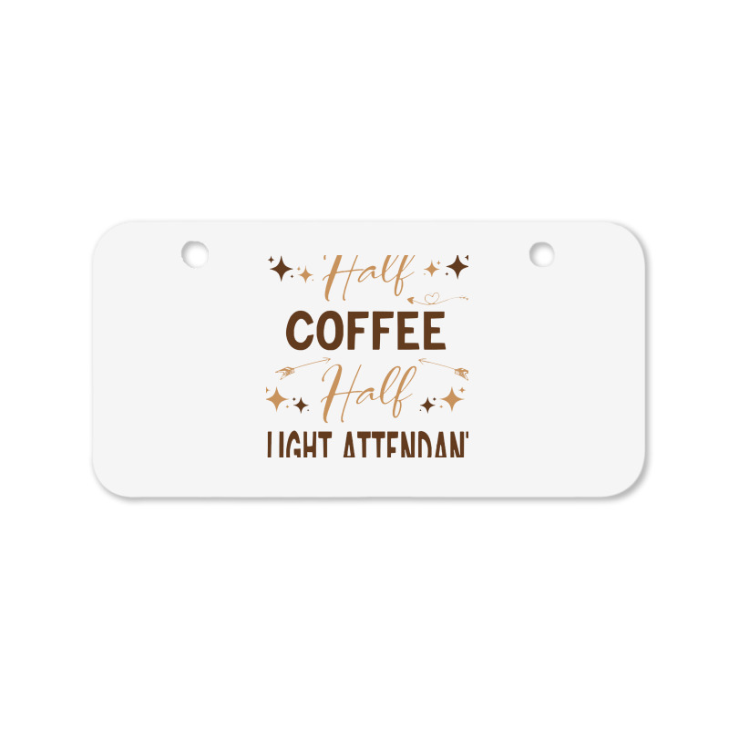 Gift For Flight Attendant Love Coffee Bicycle License Plate | Artistshot