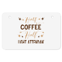 Gift For Flight Attendant Love Coffee Atv License Plate | Artistshot