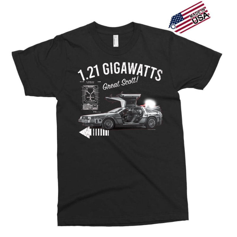 Back To The Future 1.21 Gigawatts Delorean Car (© Ucs Llc And Amblin) Exclusive T-shirt by botitefinos | Artistshot