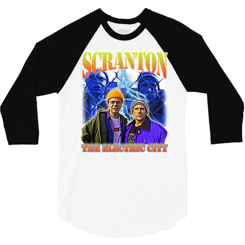 Scranton The Electric City 3/4 Sleeve Shirt | Artistshot