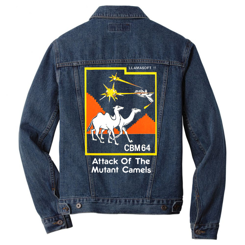 Attack Of The Mutant Camels Commodore 64 Retro Gaming Classic Men Denim Jacket by vonnezramzele | Artistshot