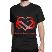 I Wear Red For Pernicious Anemia Awareness Warrior Pullover Hoodie Classic T-shirt | Artistshot