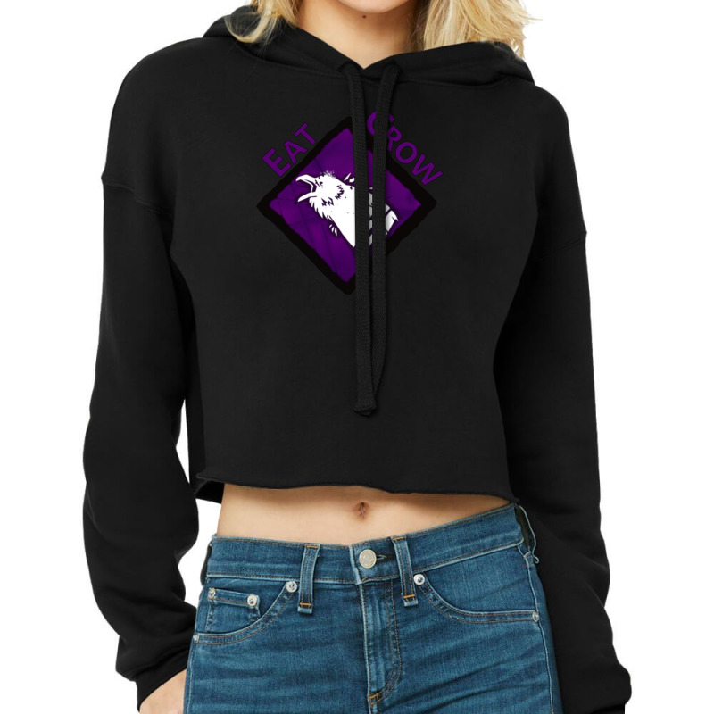 Eat Crow With Spies From The Shadows Cropped Hoodie by FeytenJoreto | Artistshot