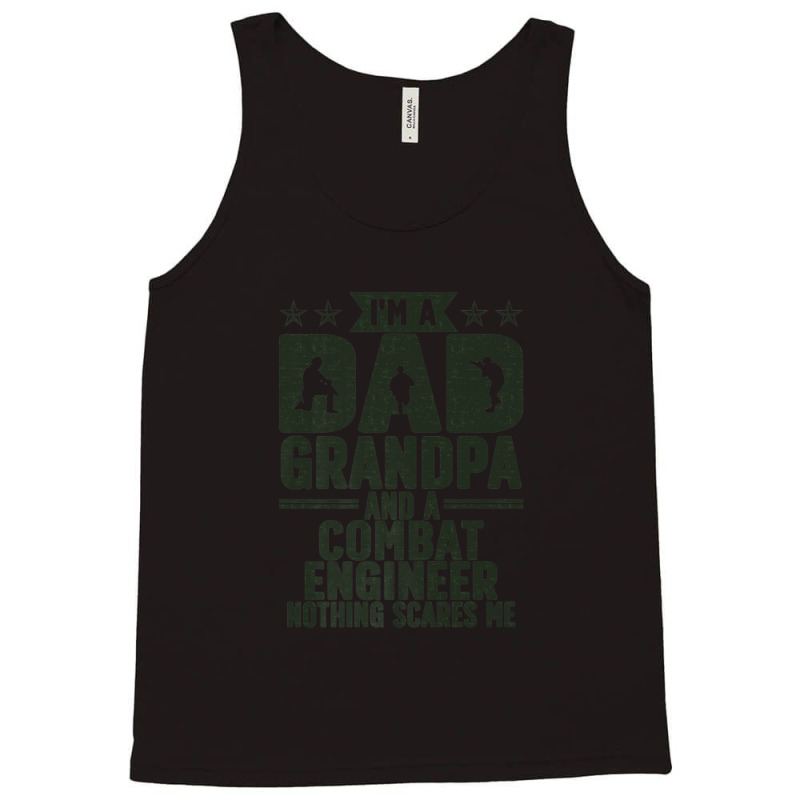 Mens I'm A Dad And Grandpa Combat Engineer Combat Engineering Premium Tank Top by JennetteMichelleBrink | Artistshot