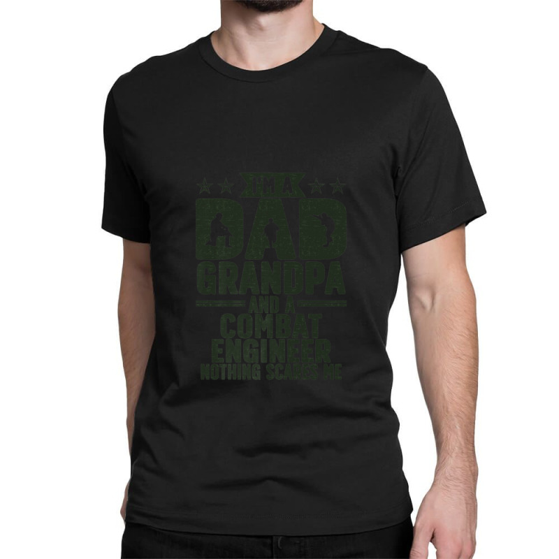 Mens I'm A Dad And Grandpa Combat Engineer Combat Engineering Premium Classic T-shirt by JennetteMichelleBrink | Artistshot