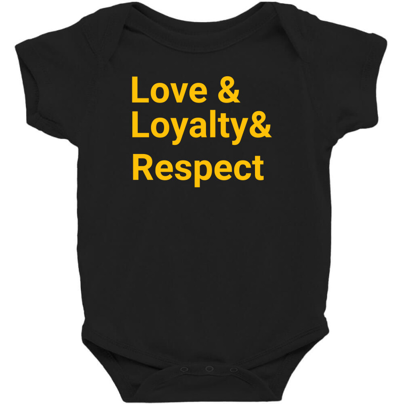 Words Love & Loyalty & Respect Baby Bodysuit by Jack14 | Artistshot