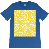 Colorful Retro Memphis Style Pattern Yellow Graphic T-shirt | Artistshot