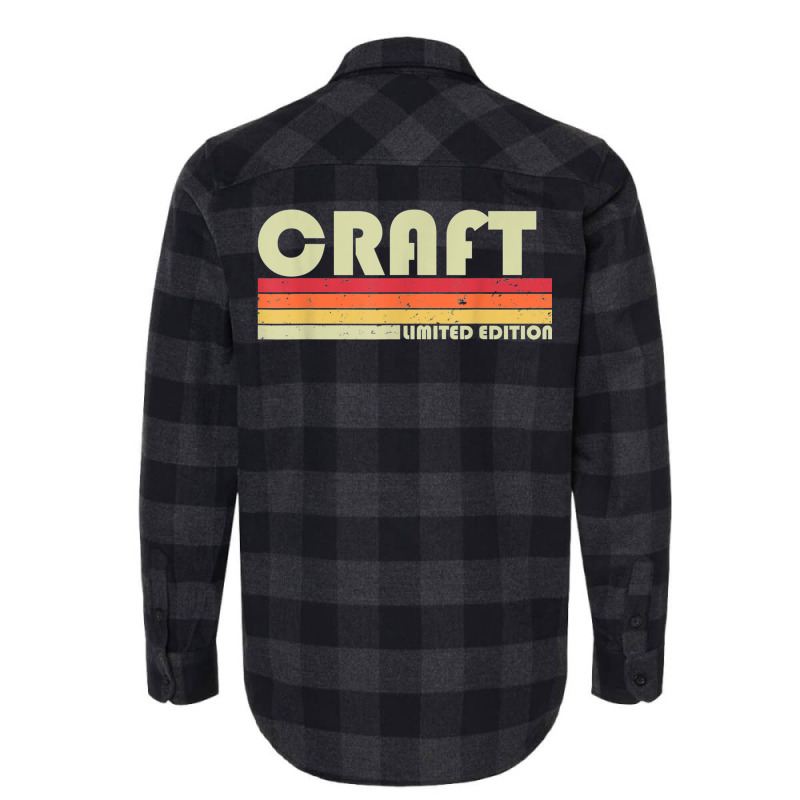 Craft Surname Funny Retro Vintage 80s 90s Birthday Reunion  Classic Flannel Shirt by botitefinos | Artistshot