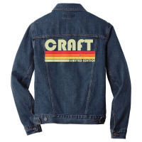 Craft Surname Funny Retro Vintage 80s 90s Birthday Reunion  Classic Men Denim Jacket | Artistshot