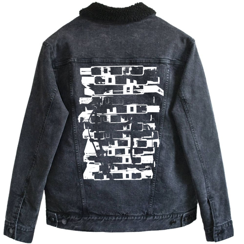 Cassette Tape Stack Unisex Sherpa-Lined Denim Jacket by horveyfoths | Artistshot