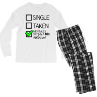 Dating A 80s Rockstar  Classic Men's Long Sleeve Pajama Set | Artistshot