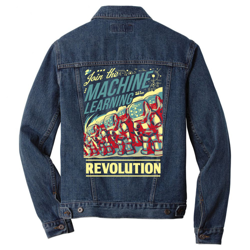 Join The Machine Learning Revolution Men Denim Jacket | Artistshot